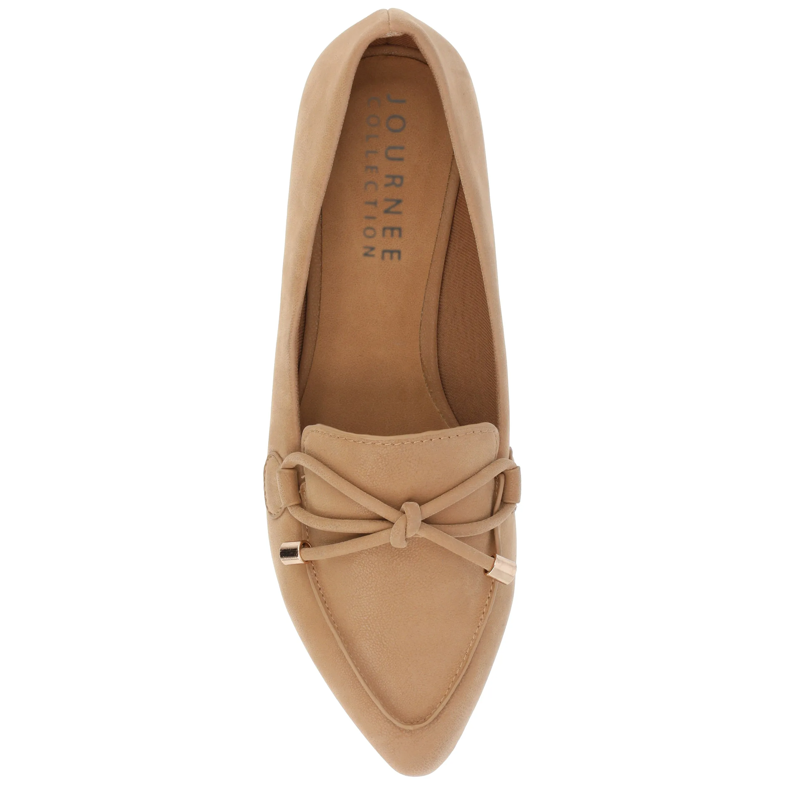 Journee Collection Womens Muriel Slip On Pointed Toe Loafer Flats