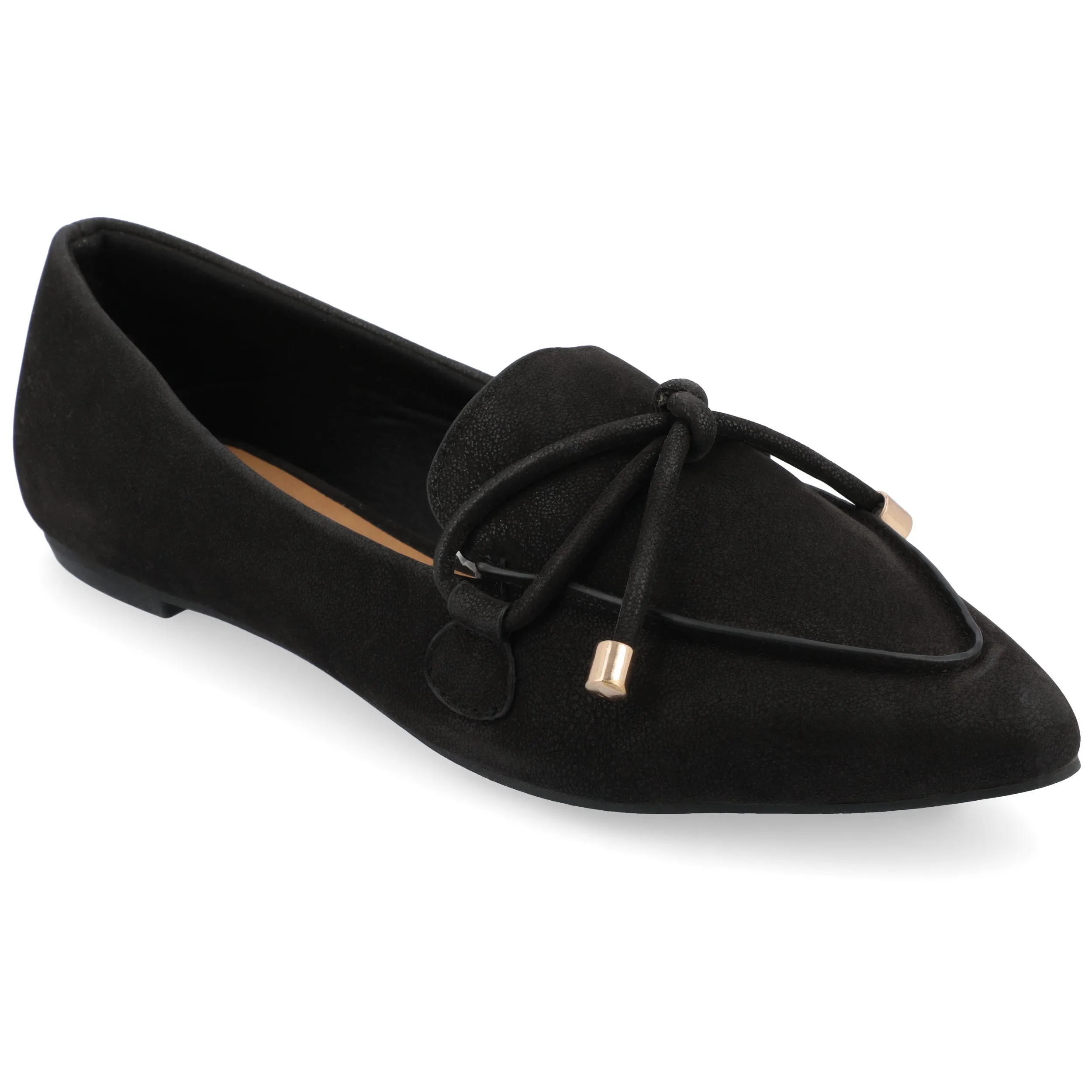 Journee Collection Womens Muriel Slip On Pointed Toe Loafer Flats
