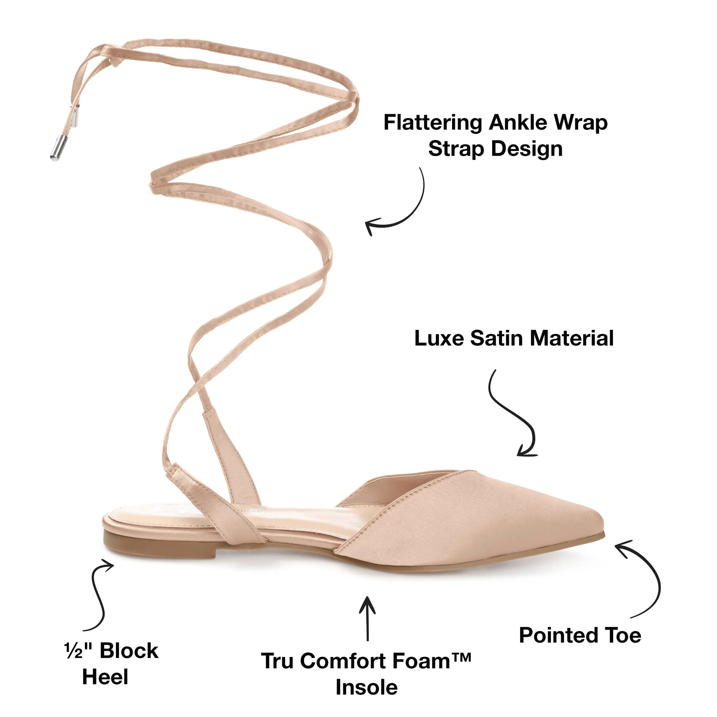 Journee Collection Women's Tru Comfort Foam Theia Flat