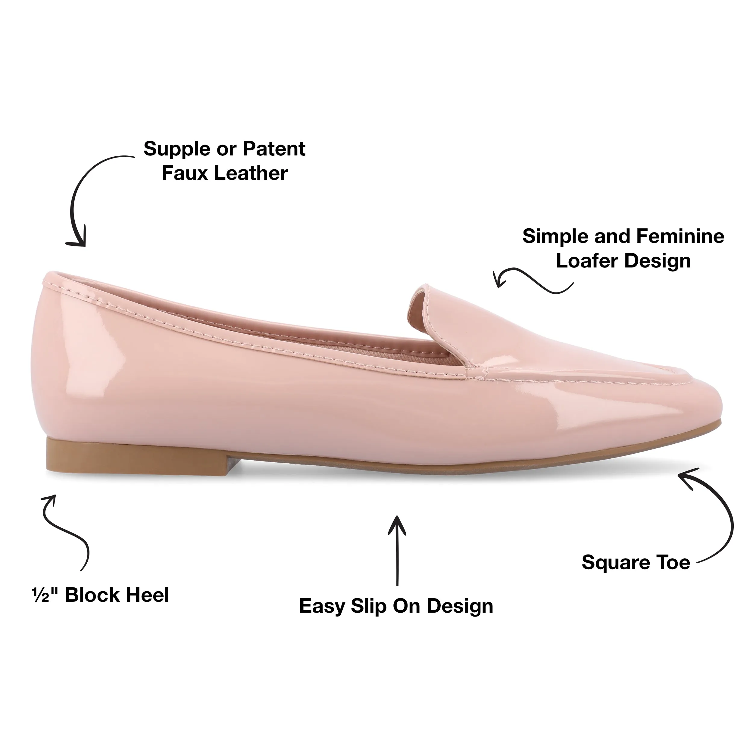Journee Collection Women's Tullie Loafer Wide Width Flat