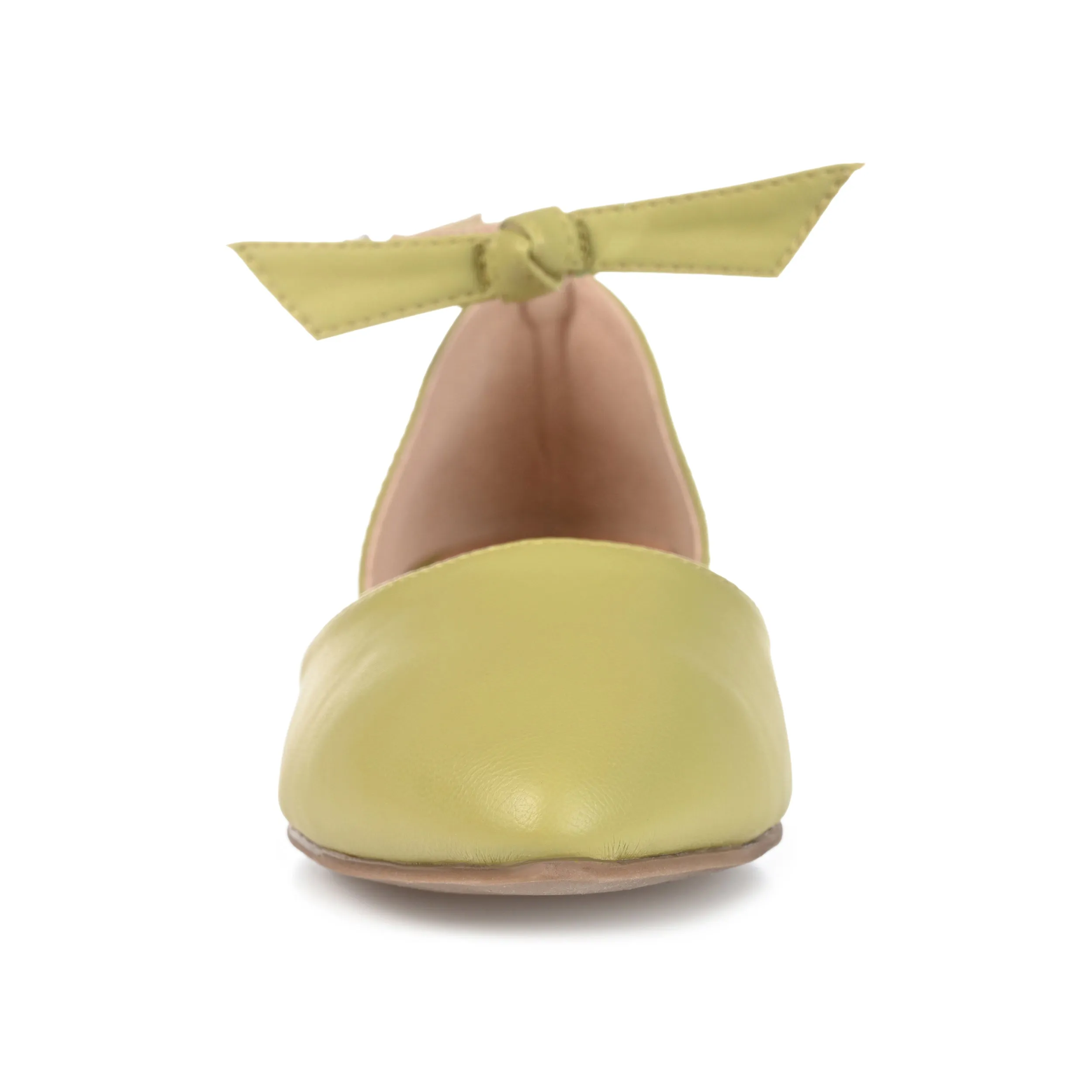Journee Collection Womens Vielo Ballet Almond Toe Buckle Flats