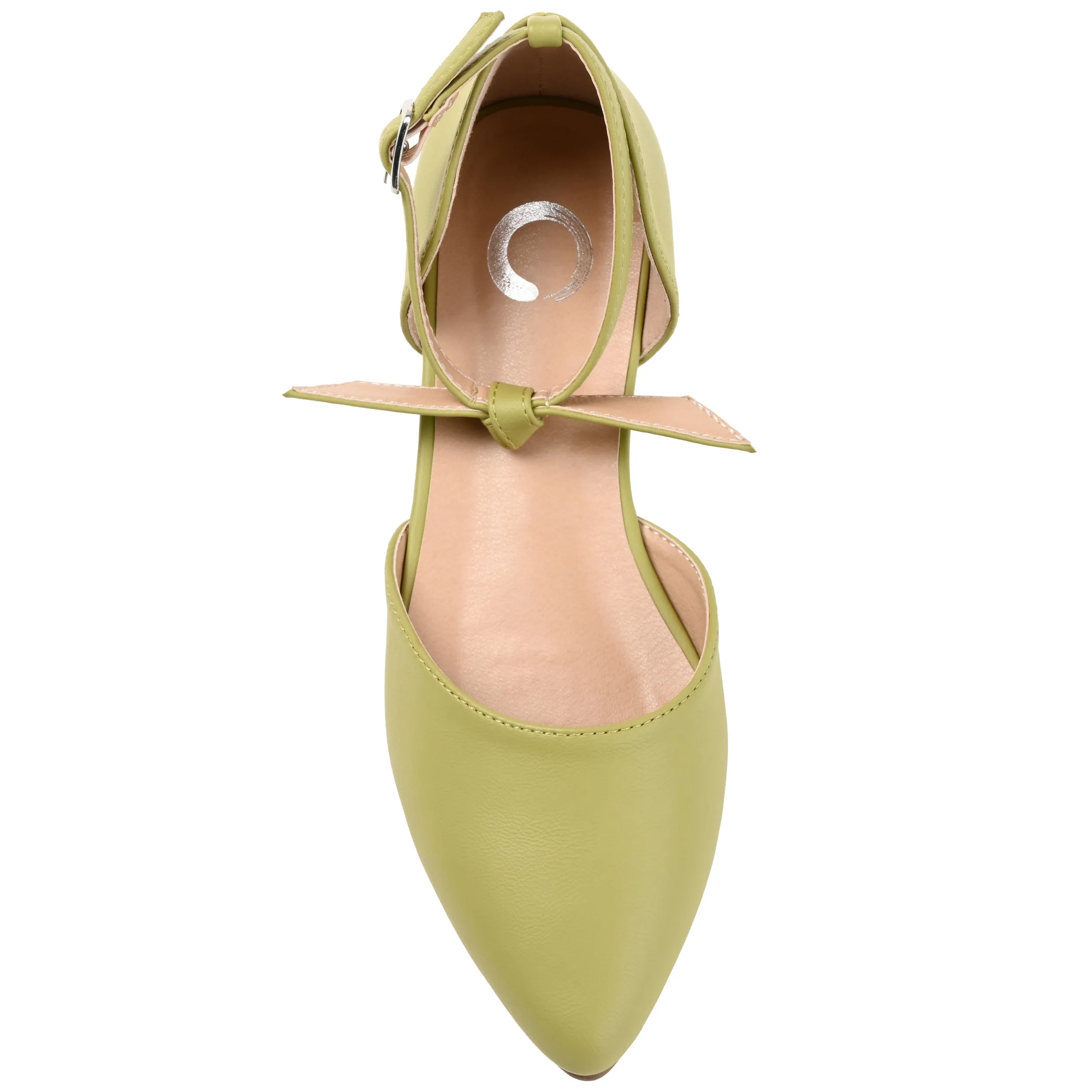 Journee Collection Womens Vielo Ballet Almond Toe Buckle Flats