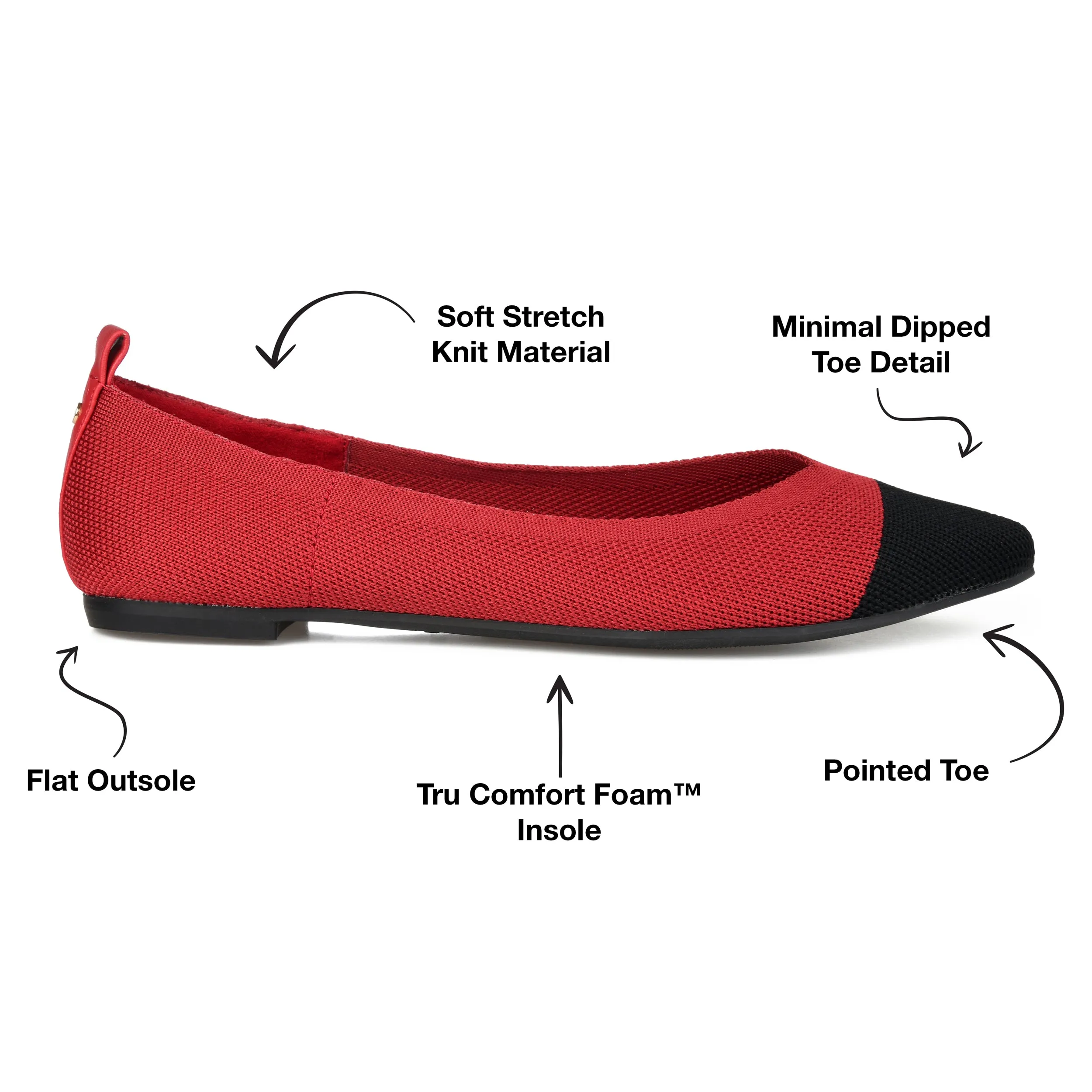 Journee Women's Tru Comfort Foam Wide Width Veata Flat