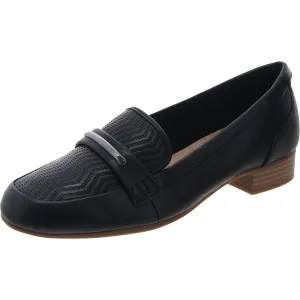 Juliet Step Womens Textured Leather Loafers