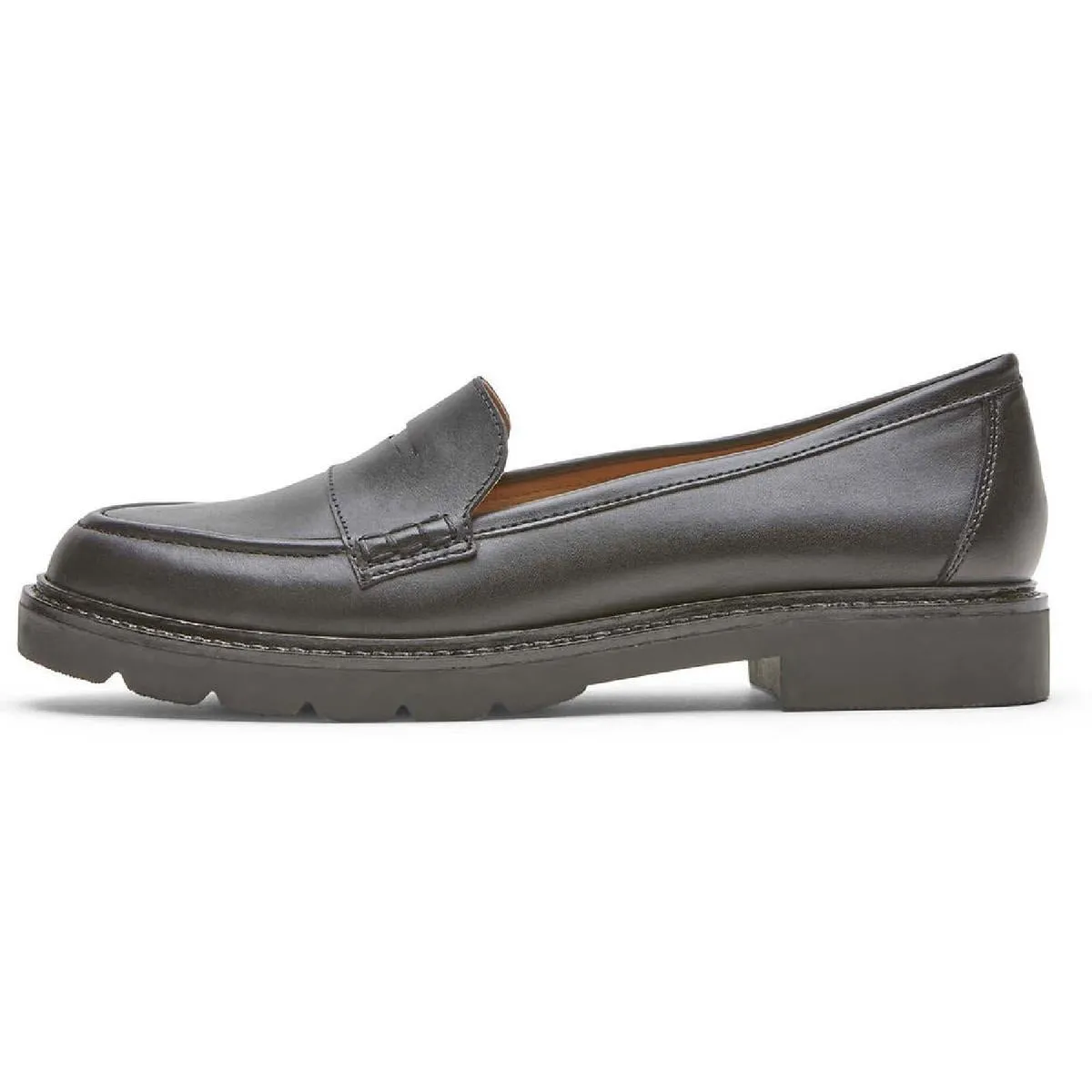 Kacey Penny Womens Leather Slip On Loafers
