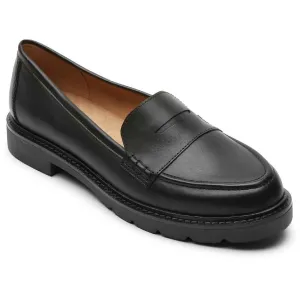 Kacey Penny Womens Leather Slip On Loafers