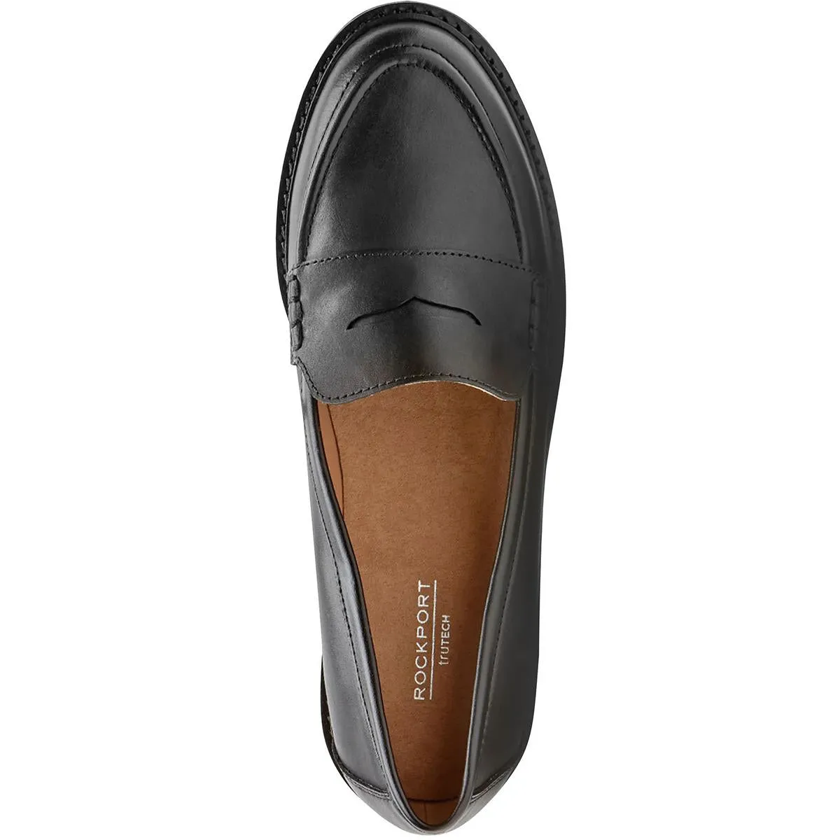 Kacey Penny Womens Padded Insole Leather Loafers