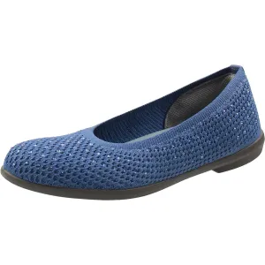 Kallie Womens Embellished Knit Ballet Flats