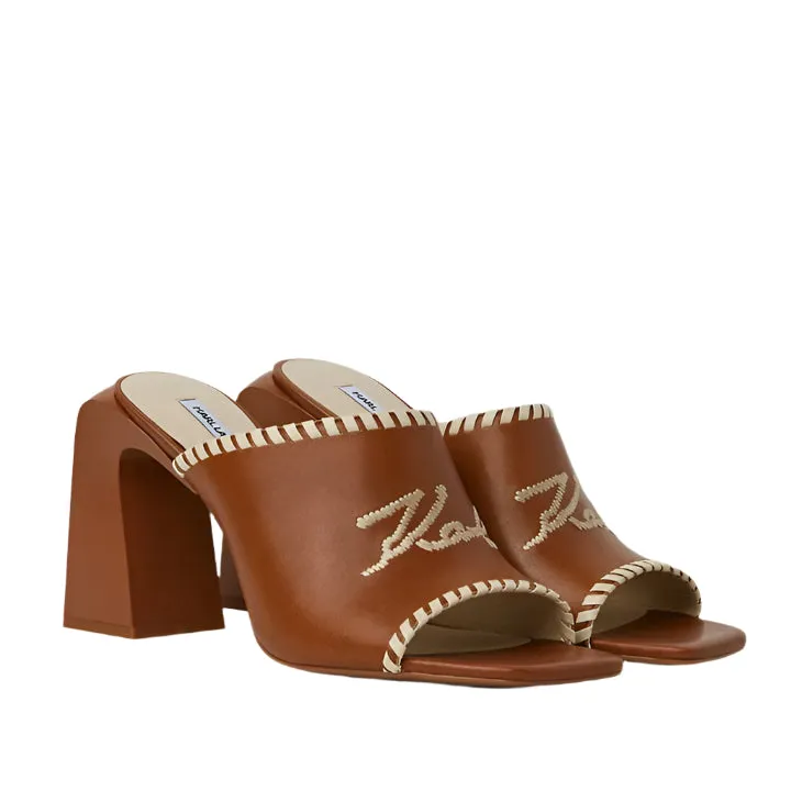 KARL LAGERFELD ASTRA NOVA TAN SANDALS