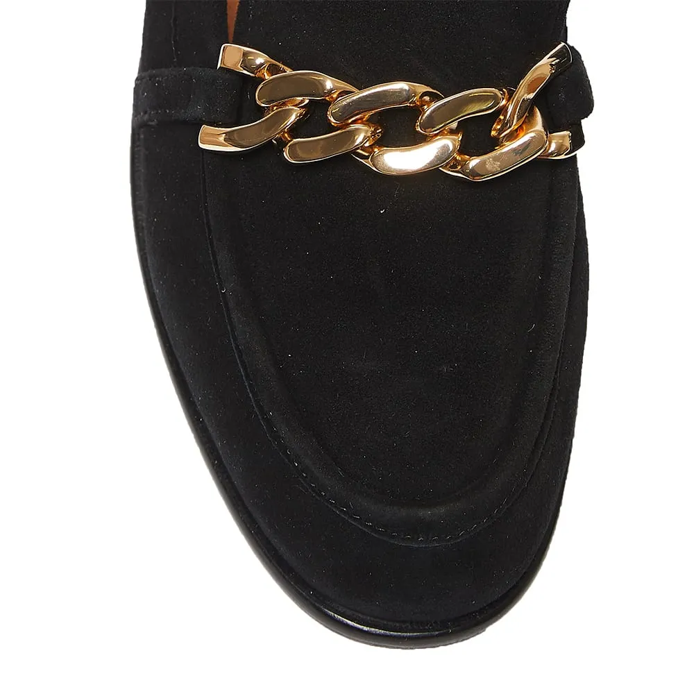 Kate Loafer in Black Suede