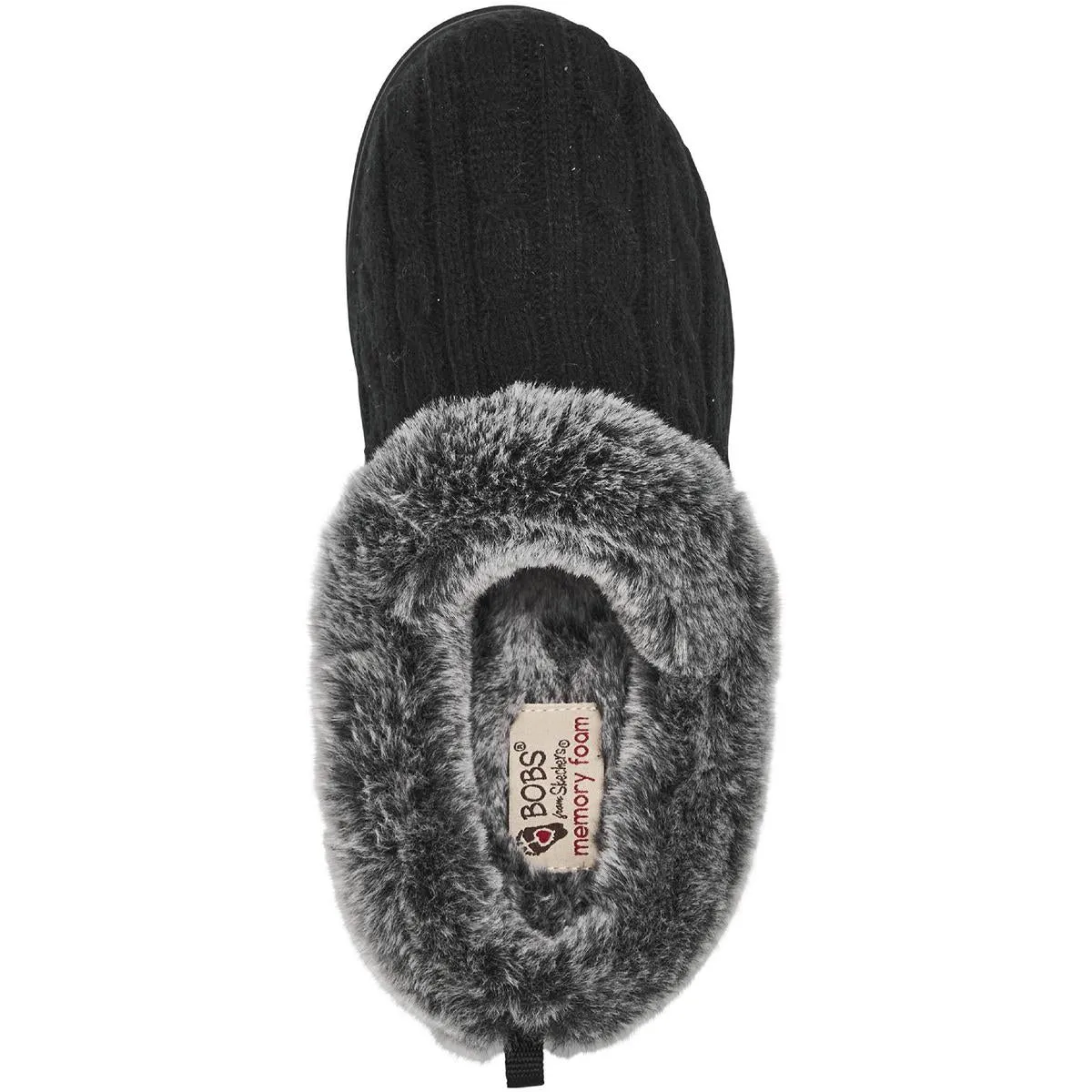 KEEPSAKES Womens Faux Fur Lining Slide On Casual Shoes
