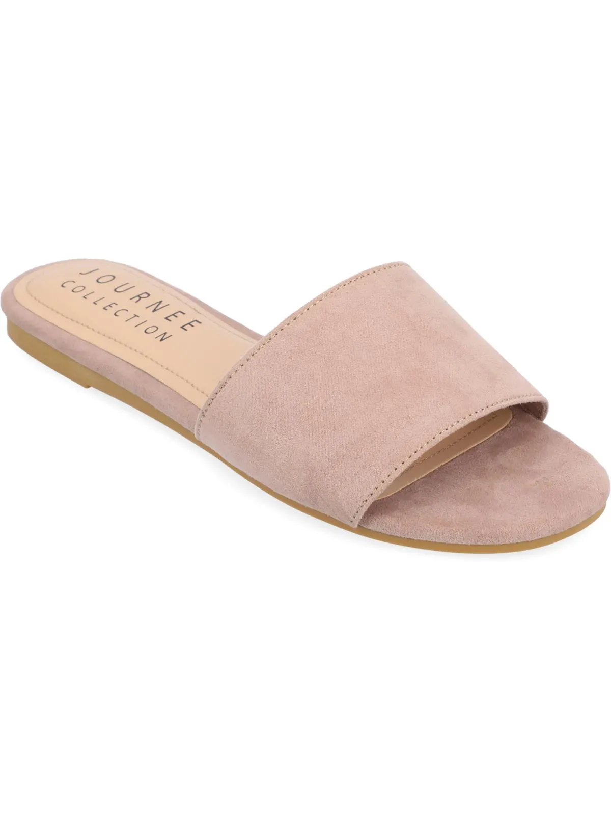 KOLINNA Womens Cushioned Footbed Slip On Flat Shoes