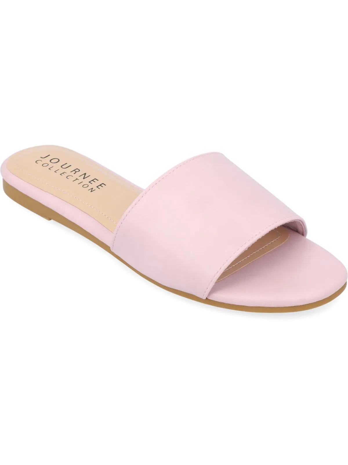 KOLINNA Womens Cushioned Footbed Slip On Flat Shoes