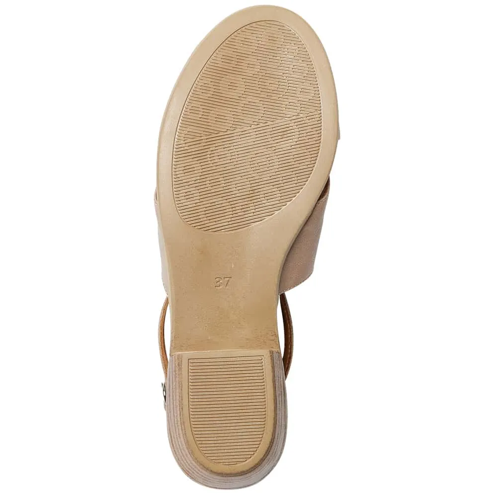 Laguna Sandal in Taupe Leather