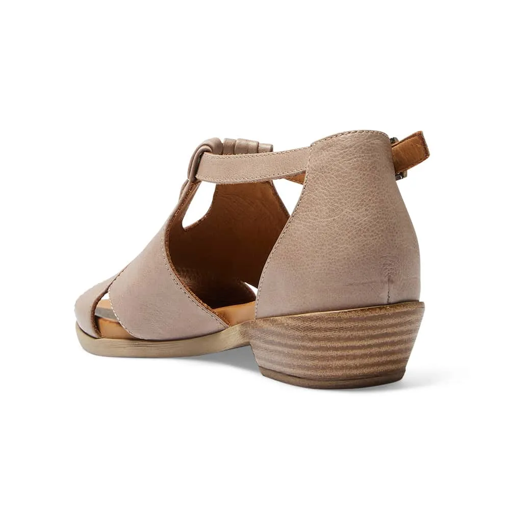 Laguna Sandal in Taupe Leather