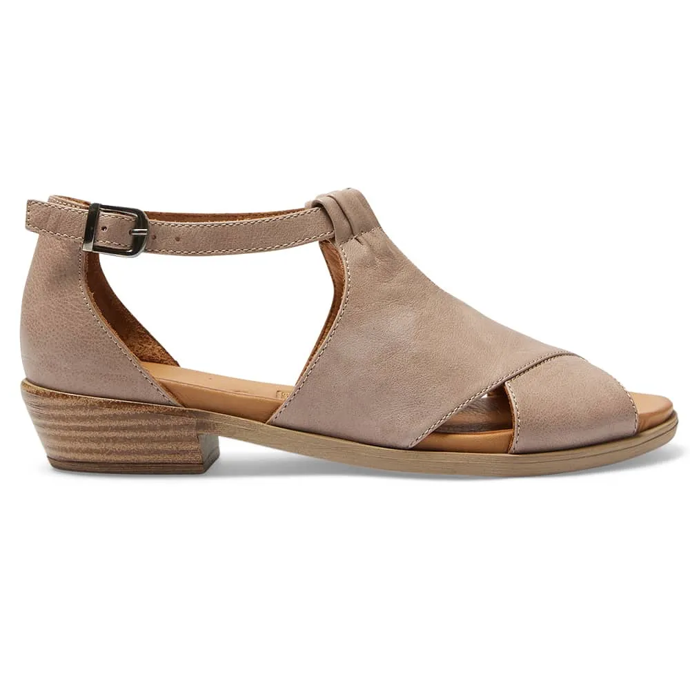 Laguna Sandal in Taupe Leather