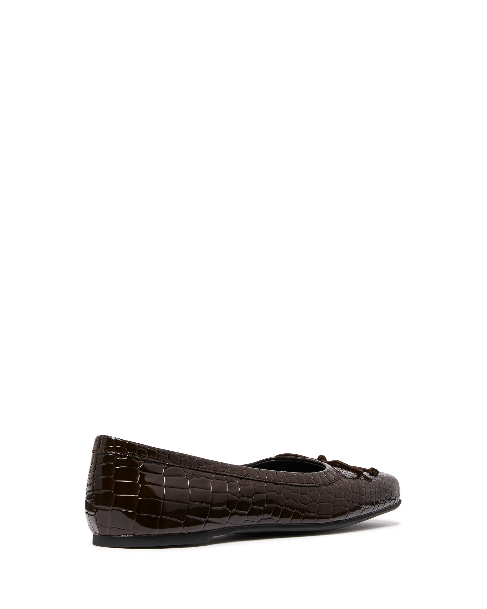 Laine Ballet Flat Chocolate Croc