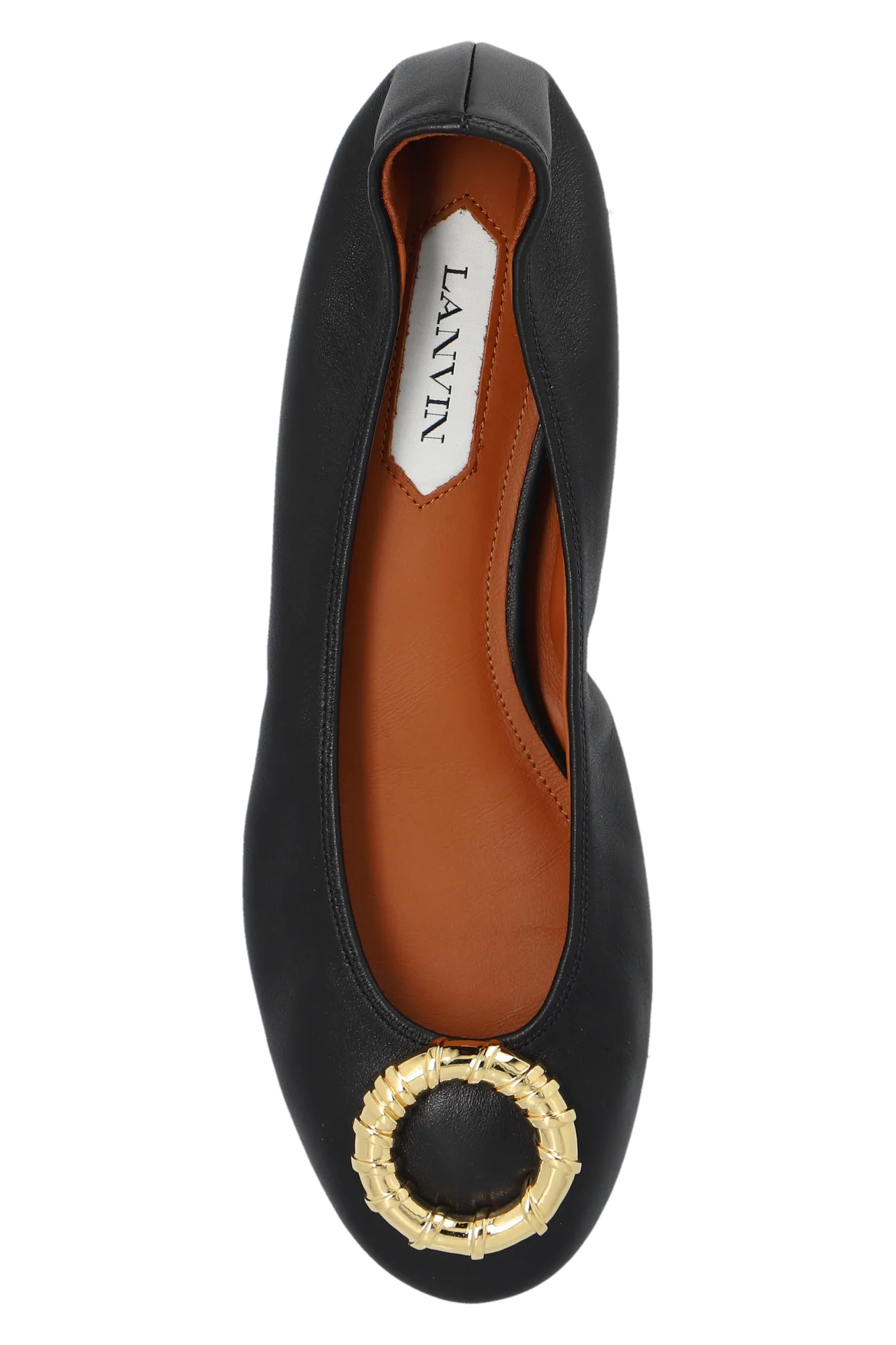 Lanvin Melodie Leather Ballet Flats