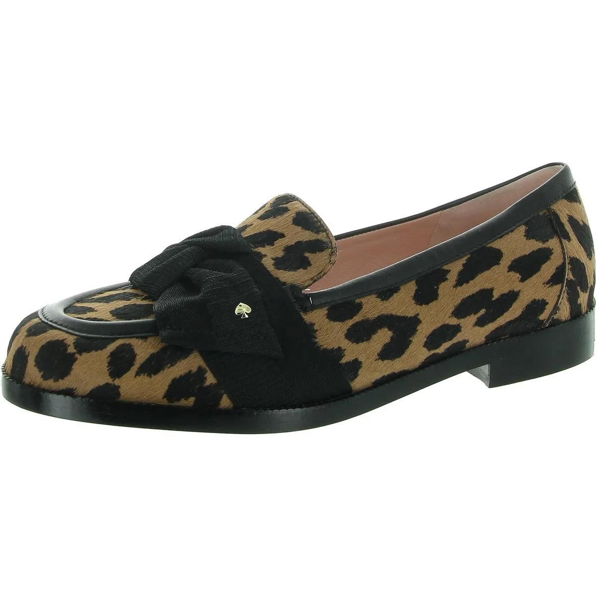 Leandra Womens Animal Print Calf Hair Loafers