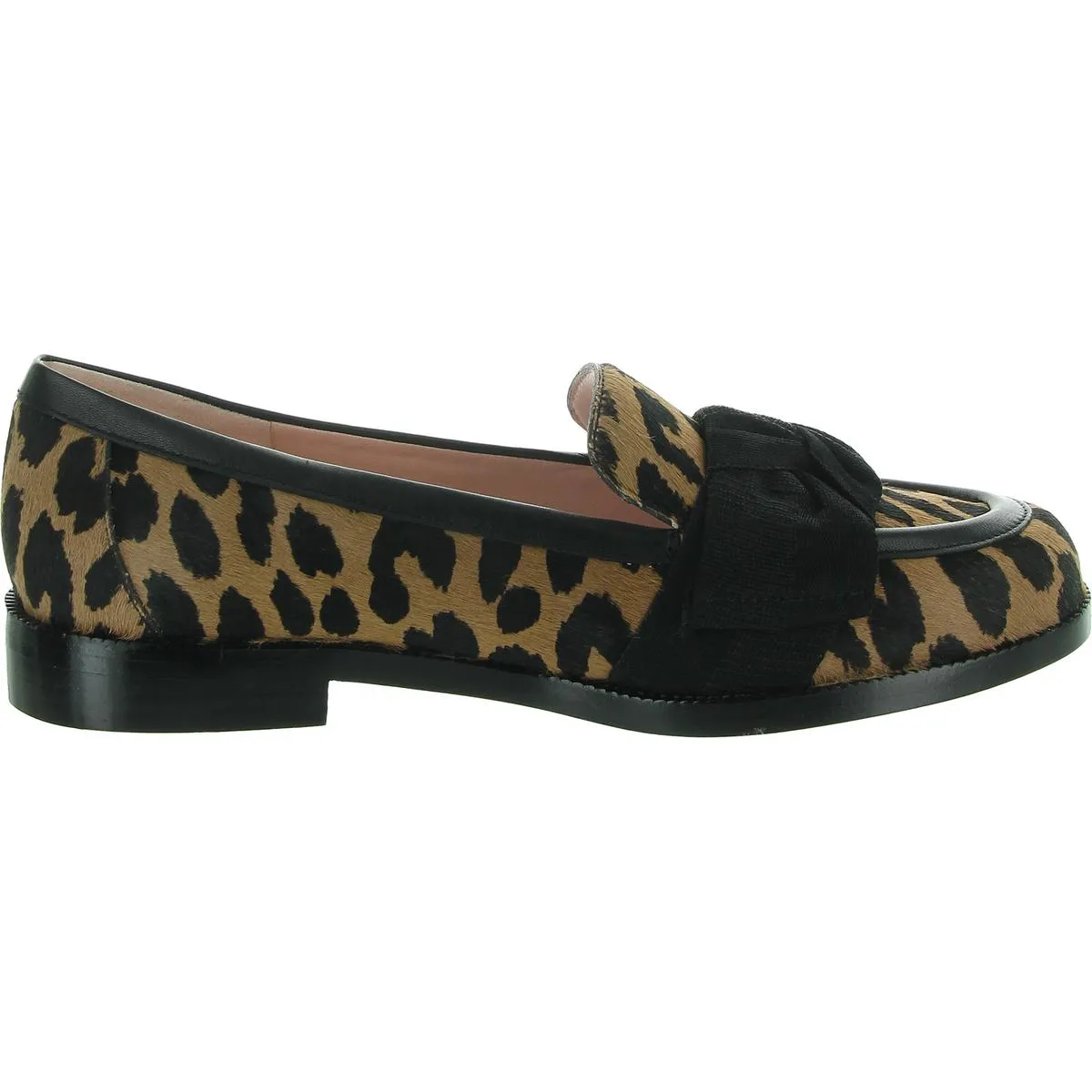 Leandra Womens Animal Print Calf Hair Loafers