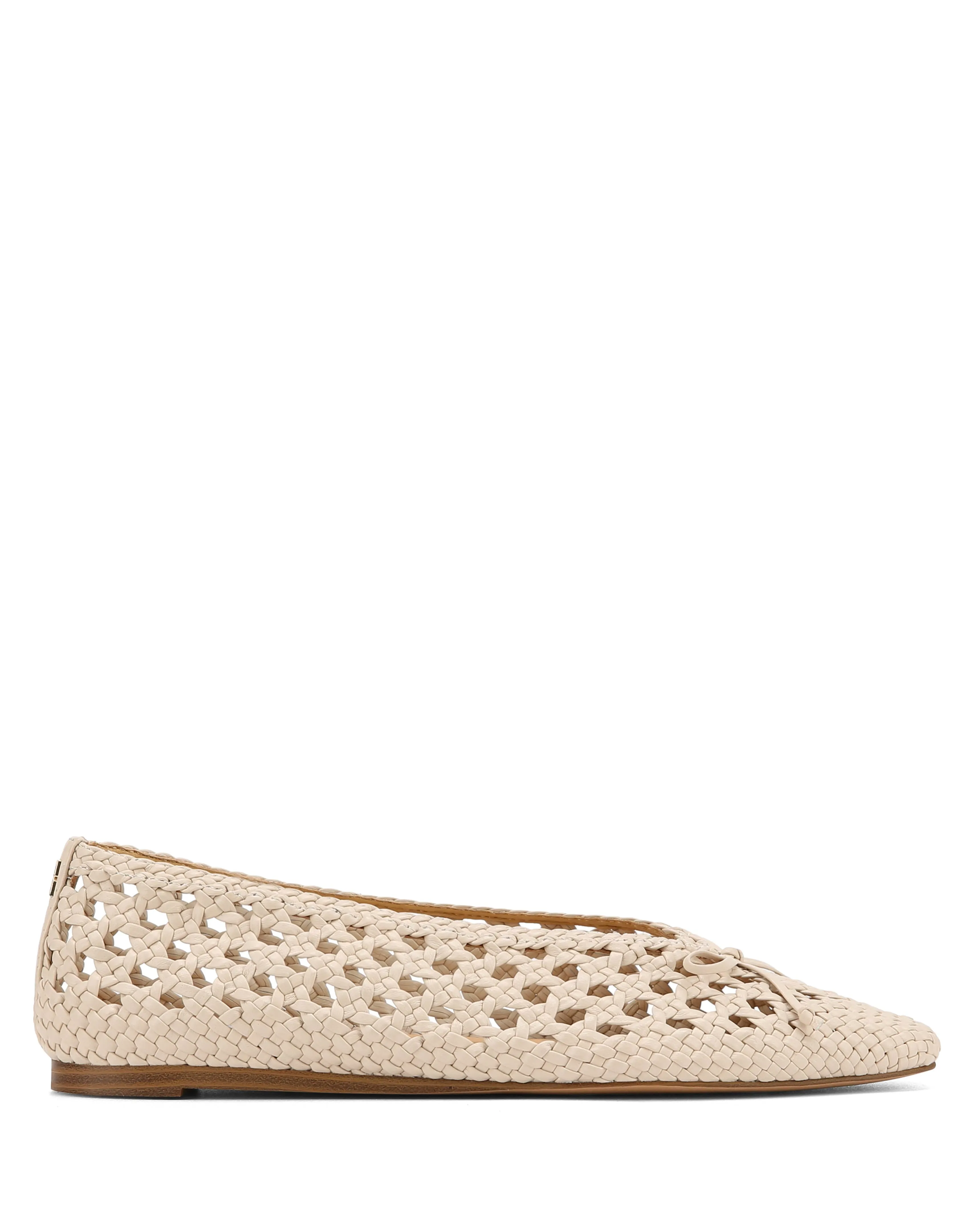 Leni Weave Beige Leather