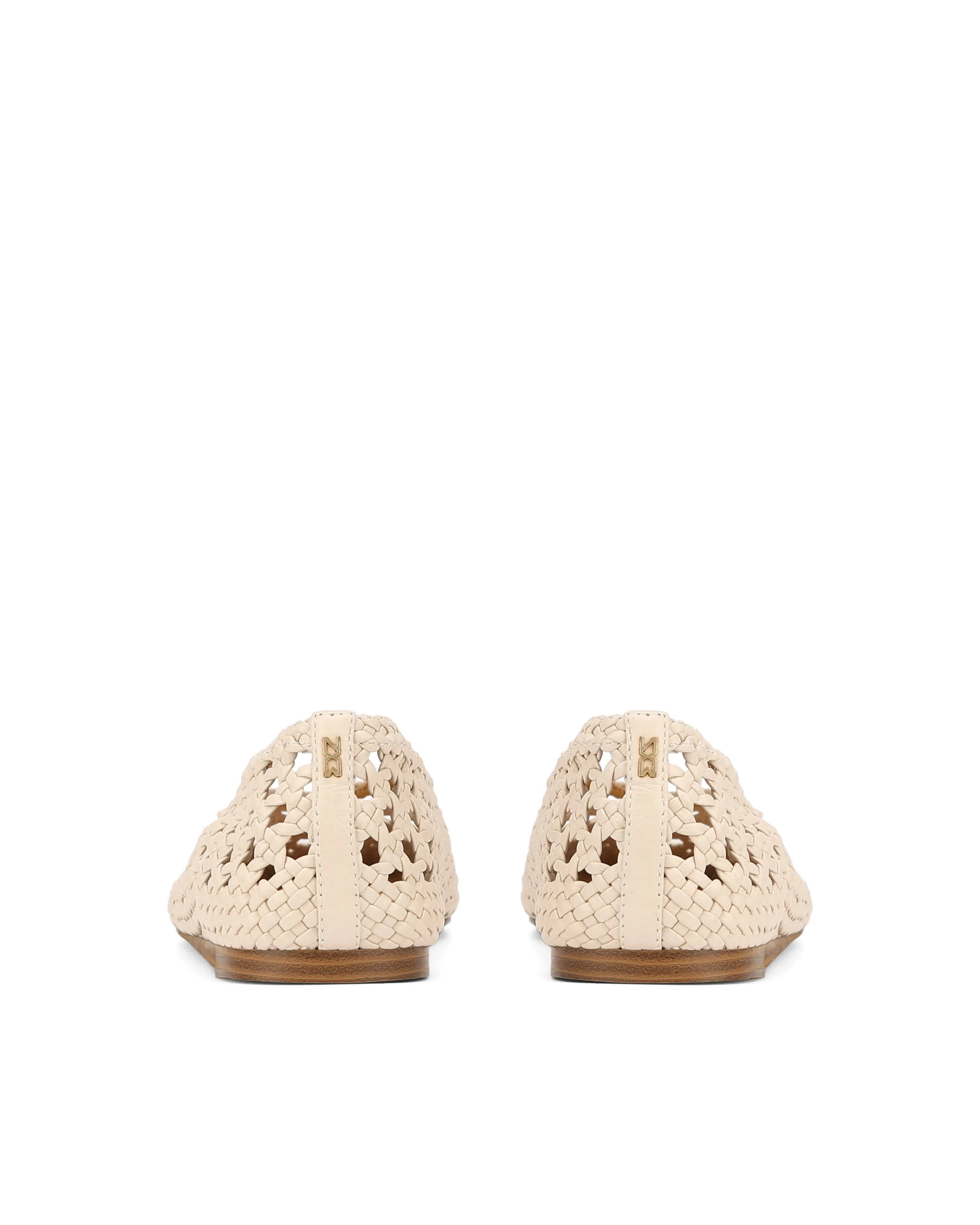 Leni Weave Beige Leather