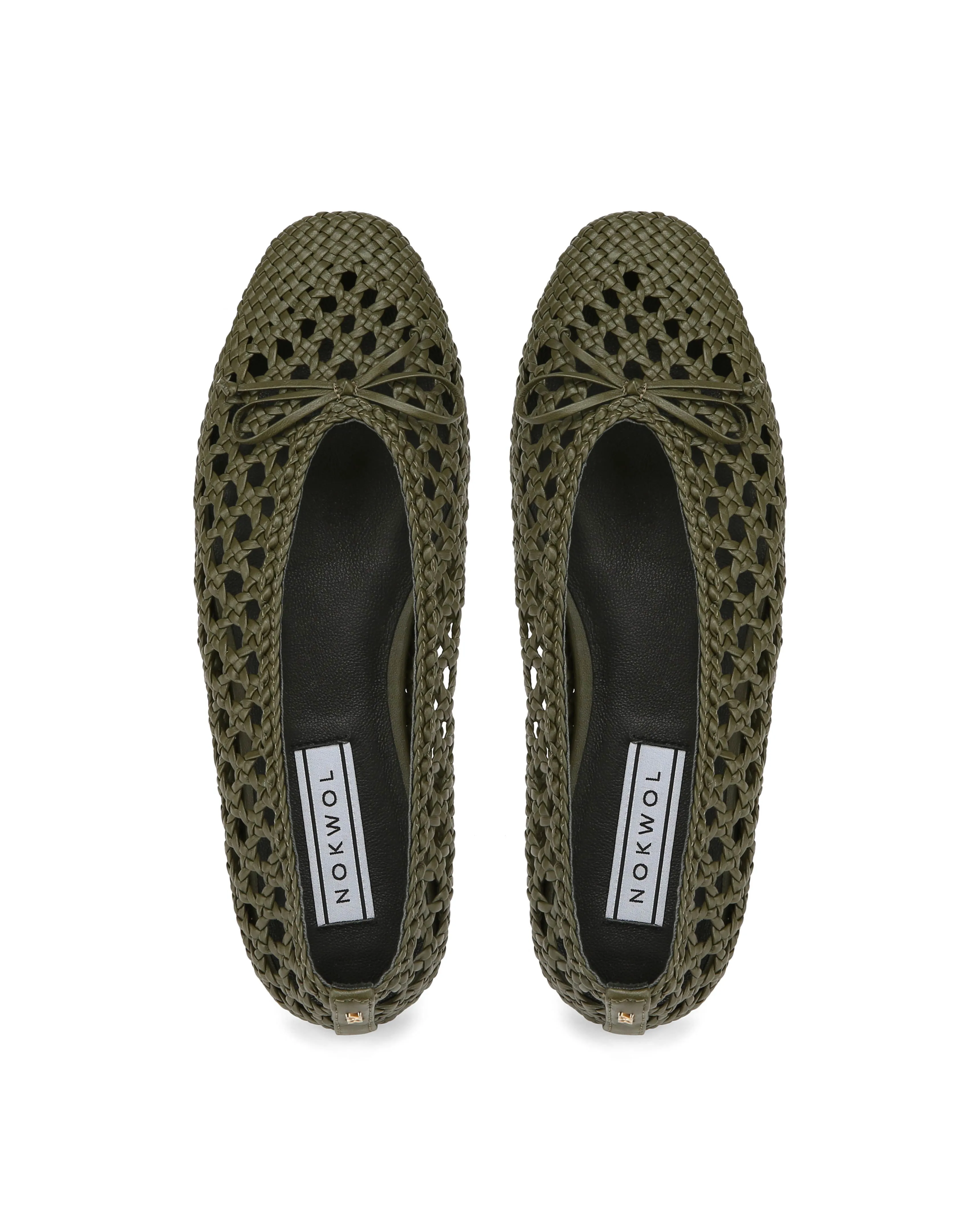 Leni Weave Khaki Leather