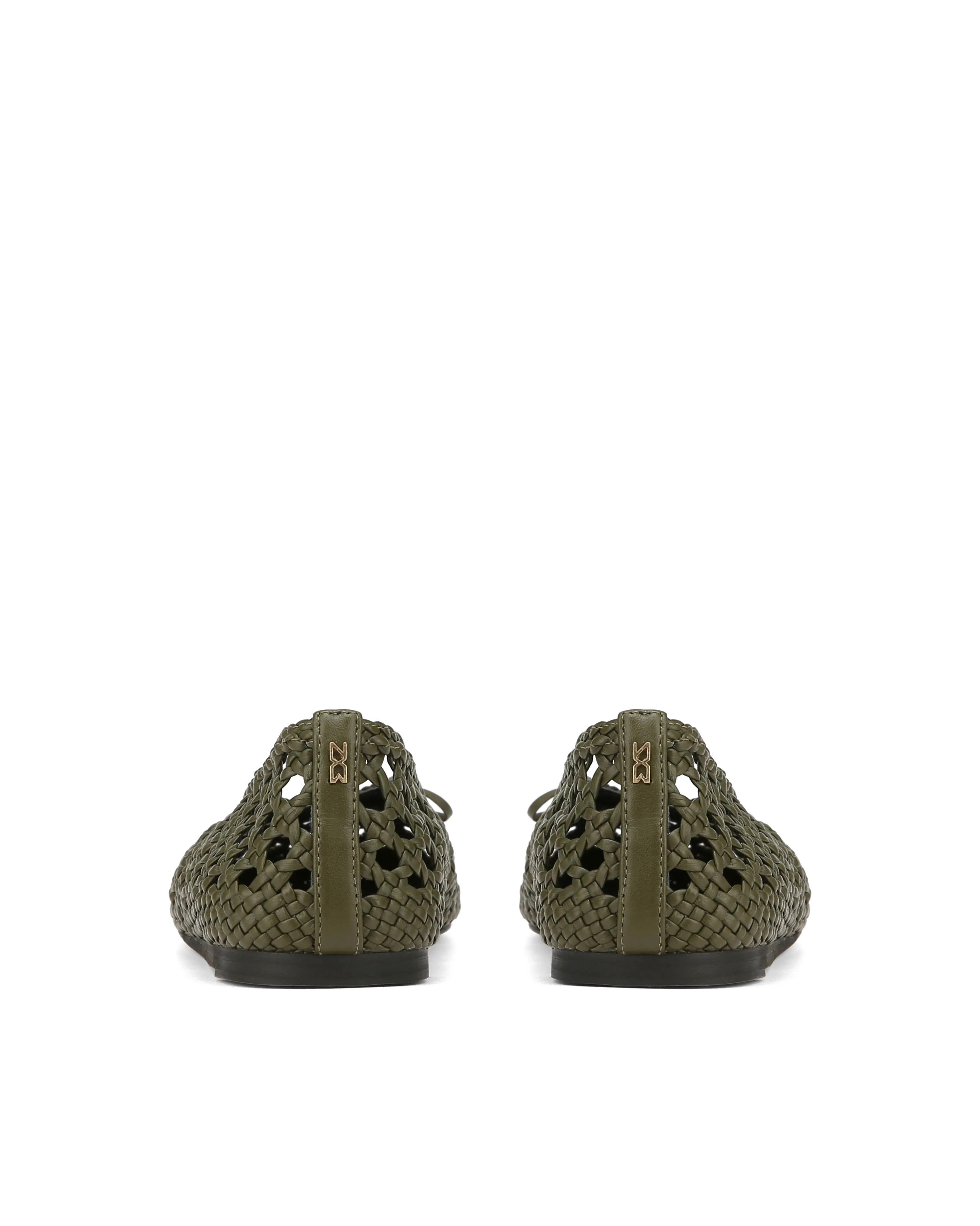 Leni Weave Khaki Leather