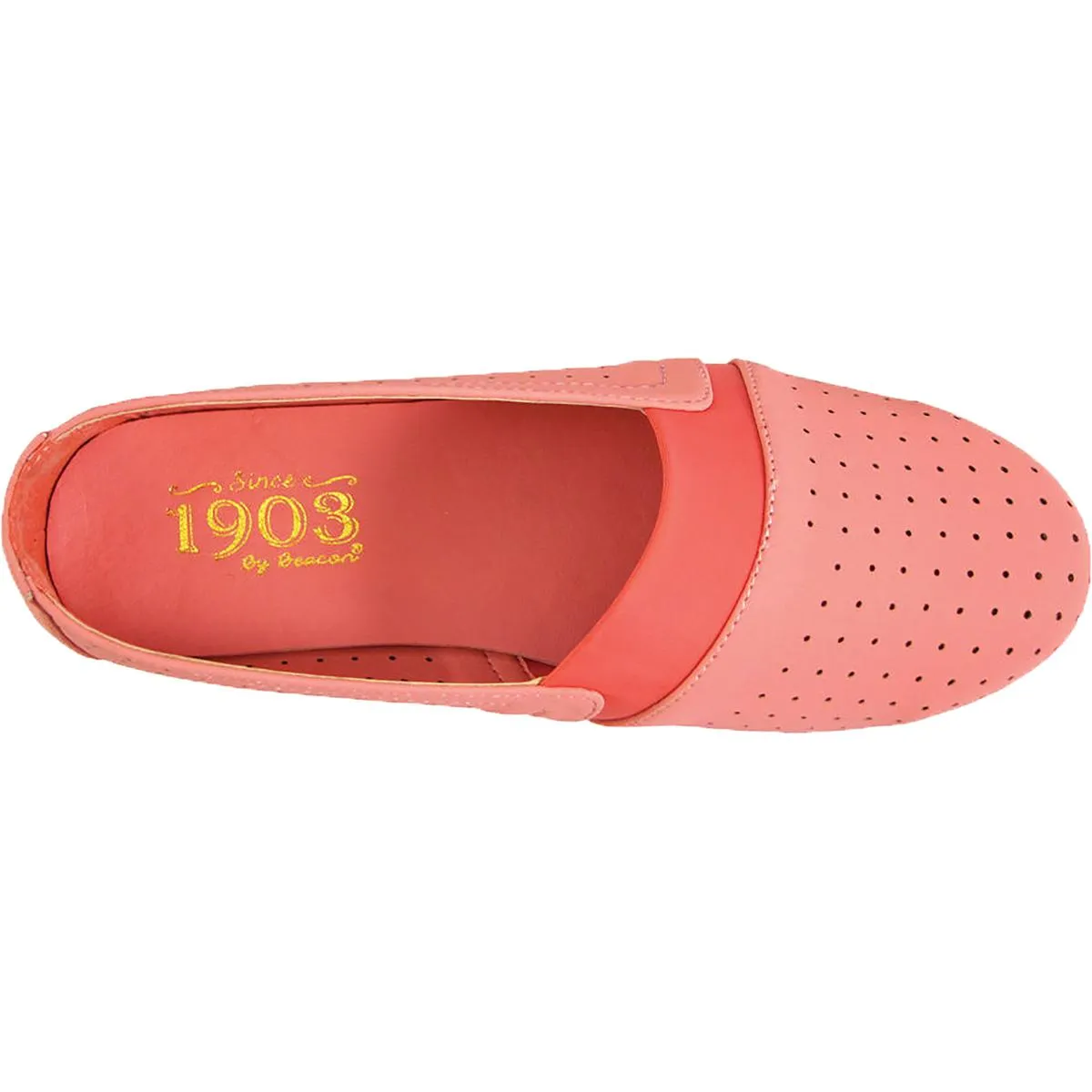 Lenore Womens Perforated Slip-On Flats