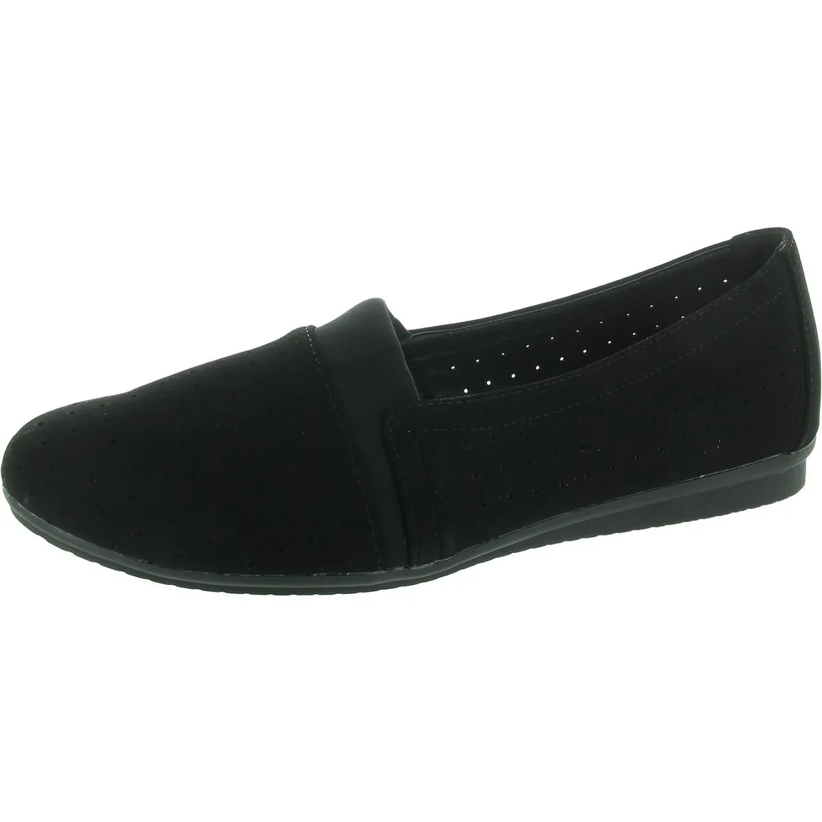 Lenore Womens Perforated Slip-On Flats