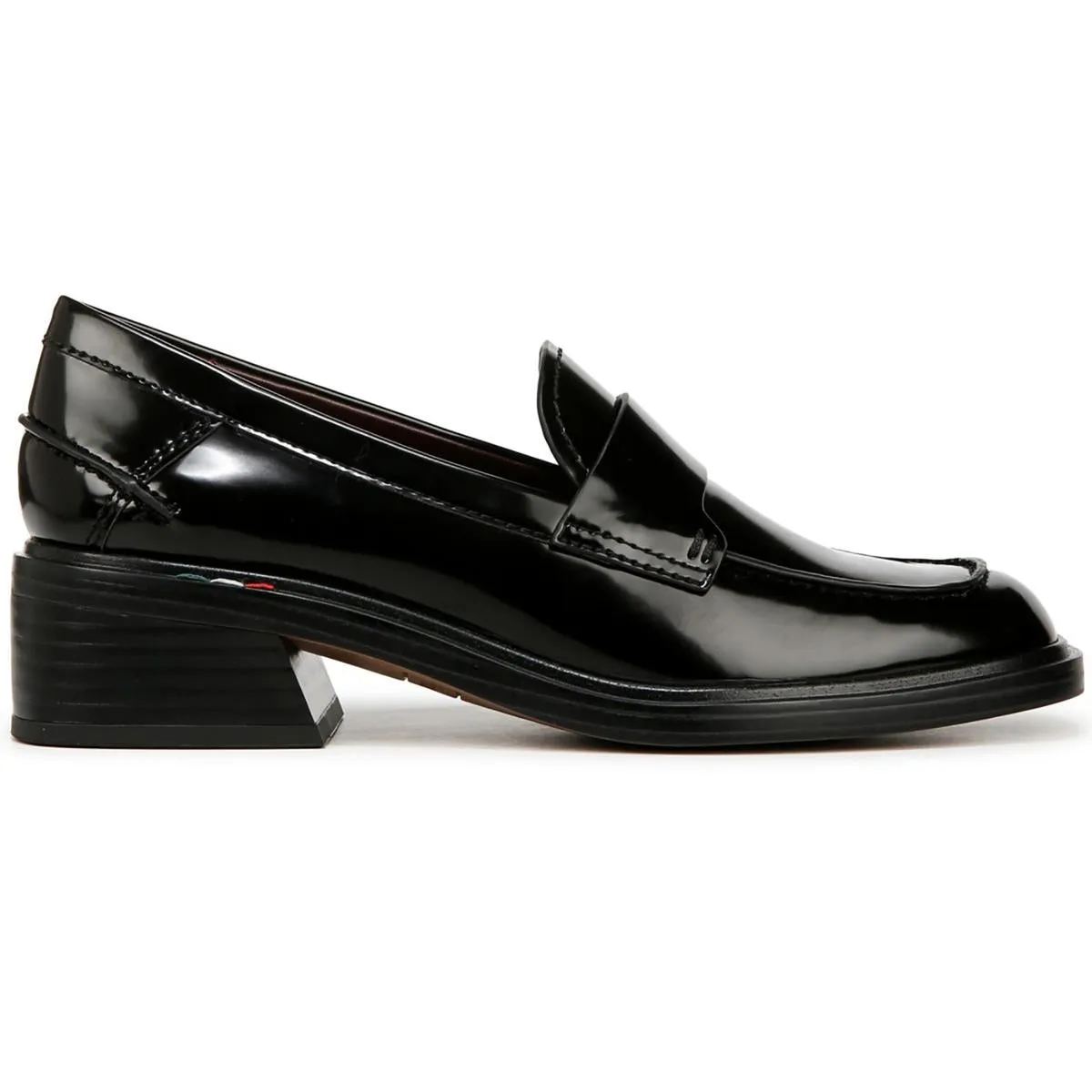 LGABRIELLA Womens Block Heel Manmade Loafers