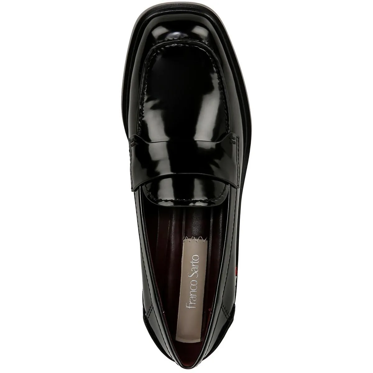LGABRIELLA Womens Block Heel Manmade Loafers