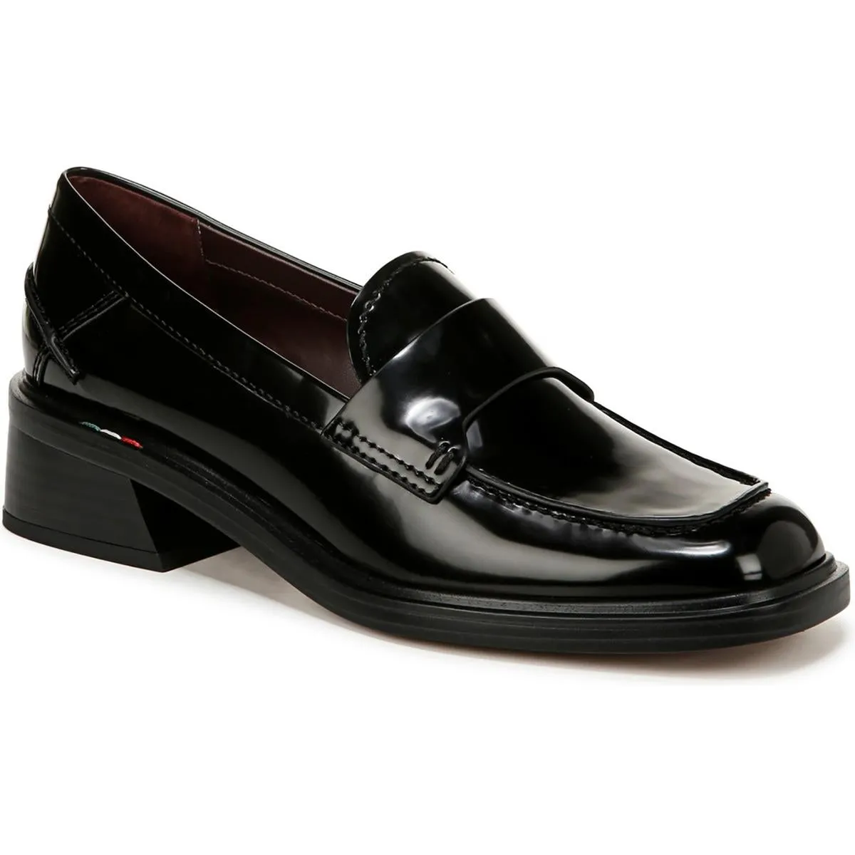 LGABRIELLA Womens Block Heel Manmade Loafers