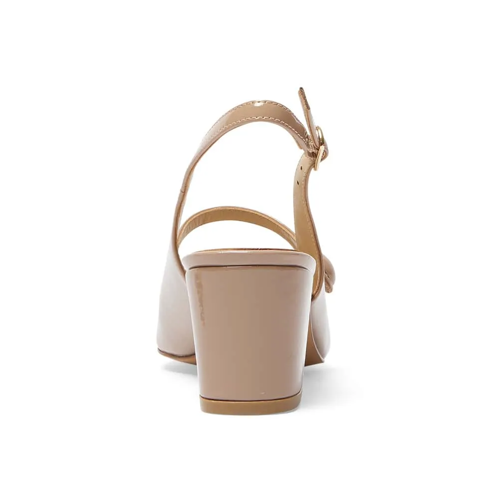 Lillian Heel in Blush Patent Patent