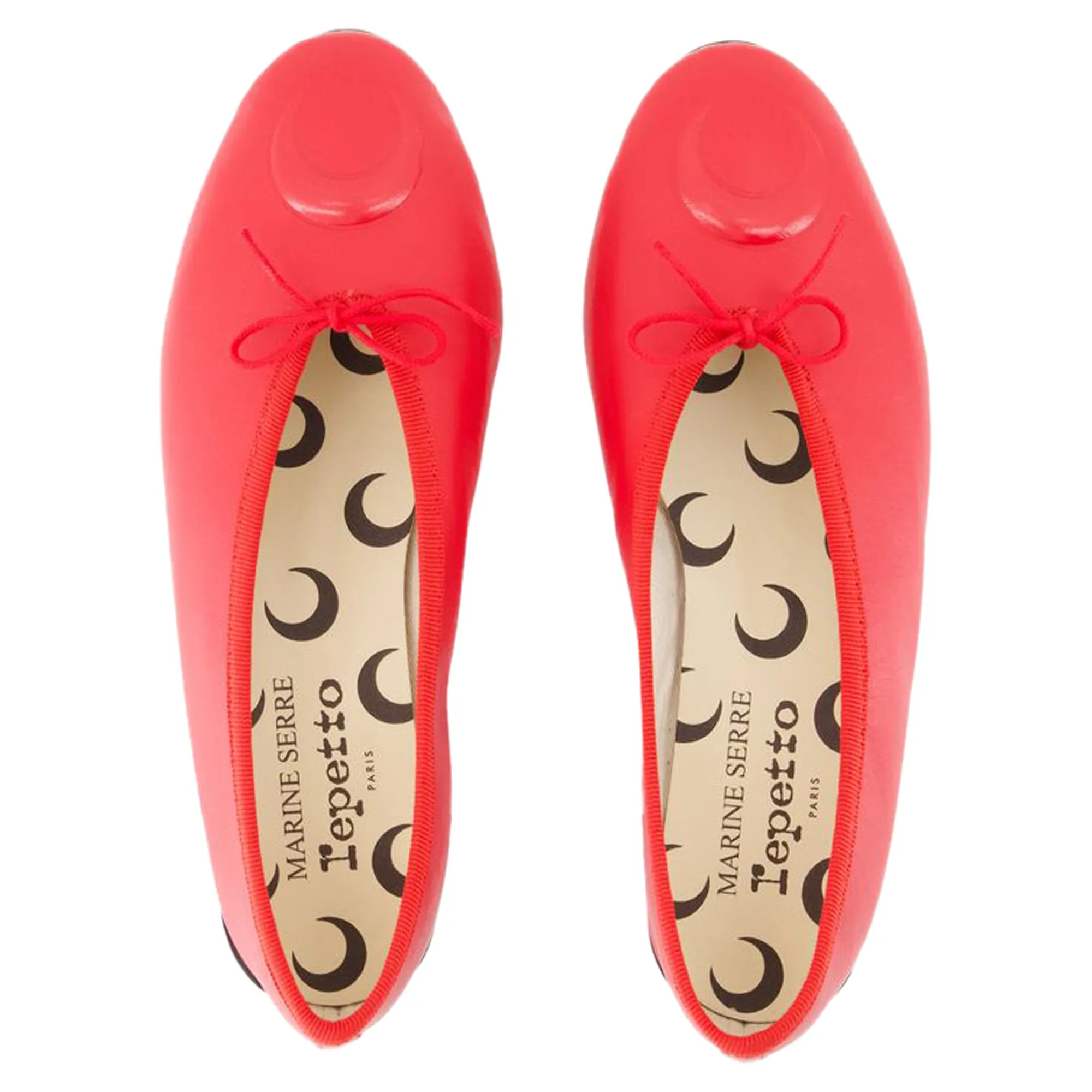 Lilouh ballerinas - Marine Serre - Leather - Red
