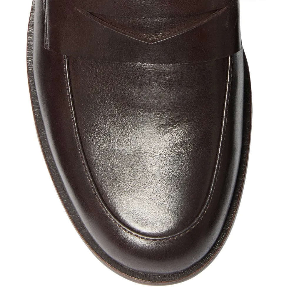 Lincoln Loafer in Chocolate Glove Leather
