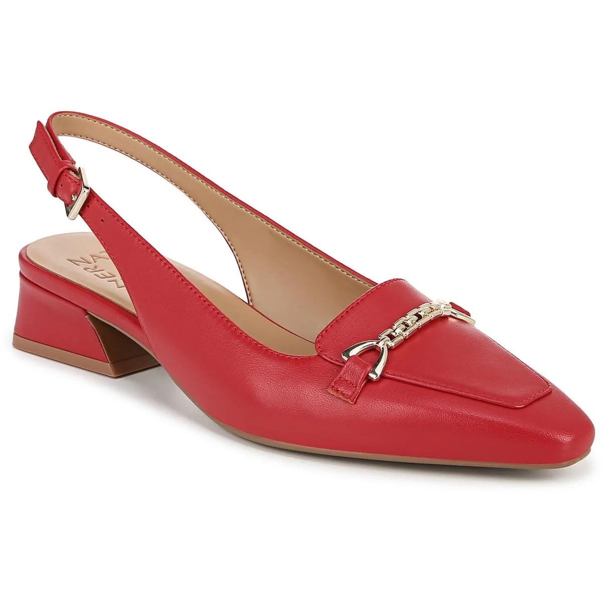 Lindsey Womens Leather Slingbacks