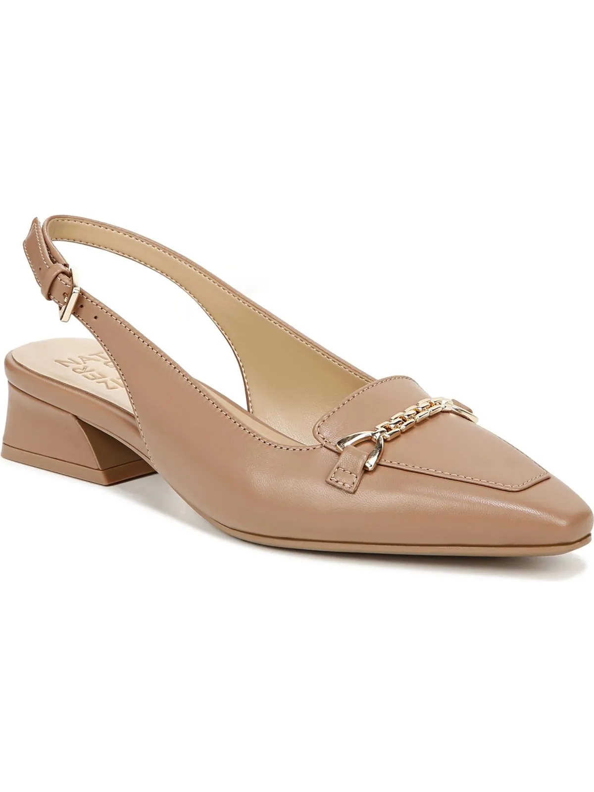 Lindsey Womens Leather Slingbacks