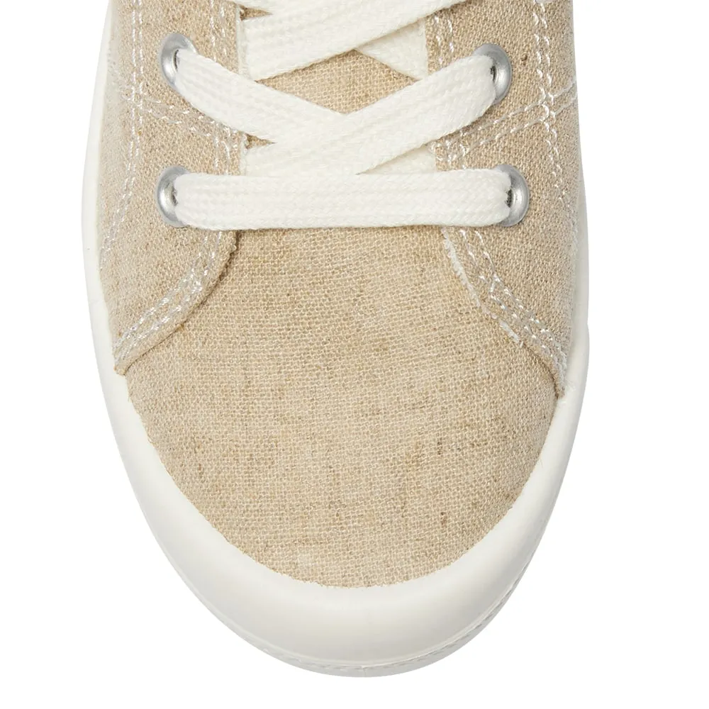 Link Sneaker in Natural Fabric