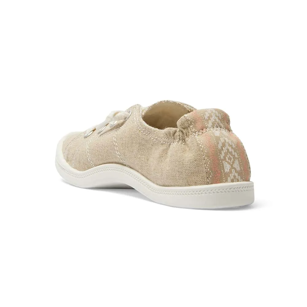 Link Sneaker in Natural Fabric