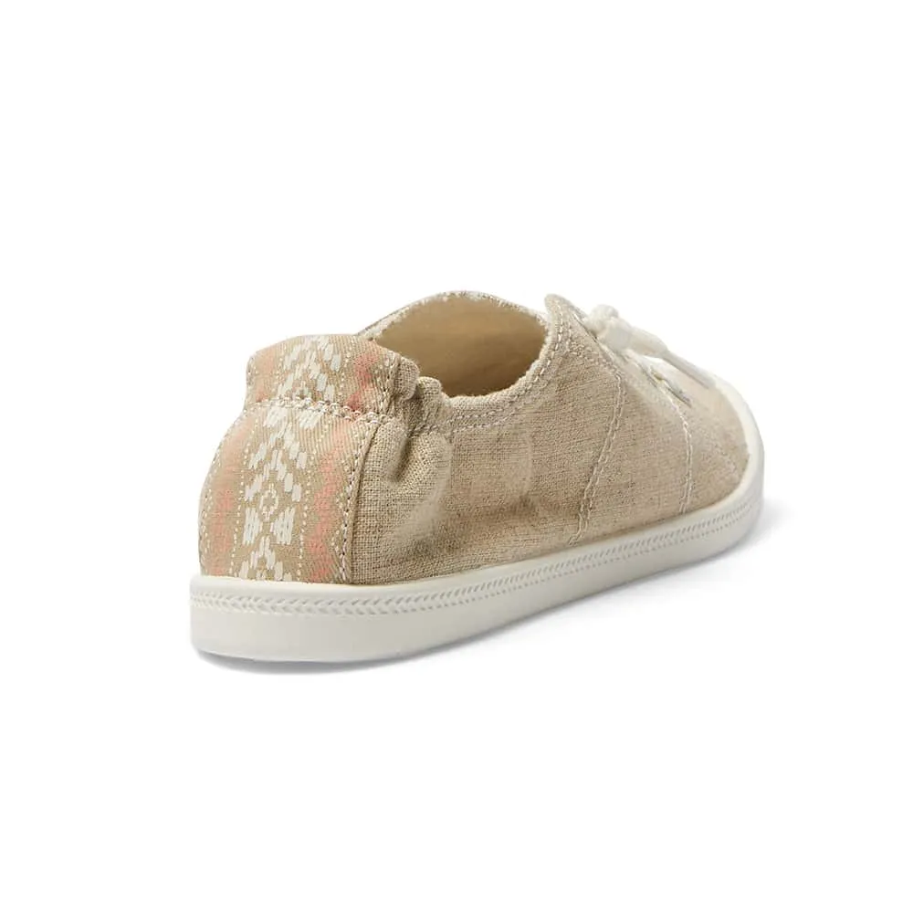 Link Sneaker in Natural Fabric