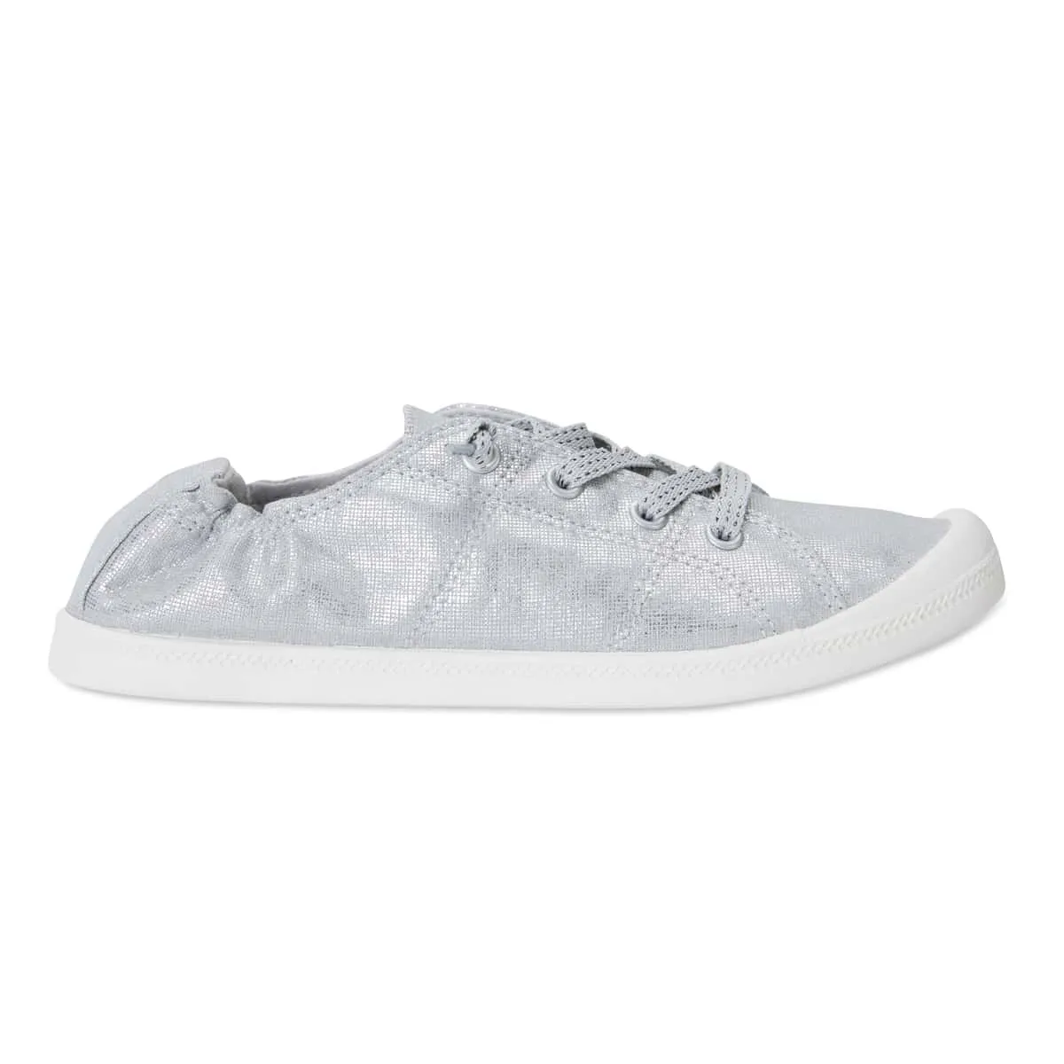 Link Sneaker in Silver Fabric