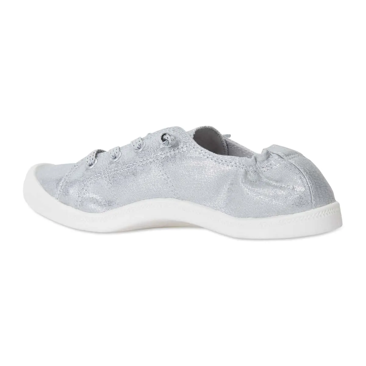 Link Sneaker in Silver Fabric