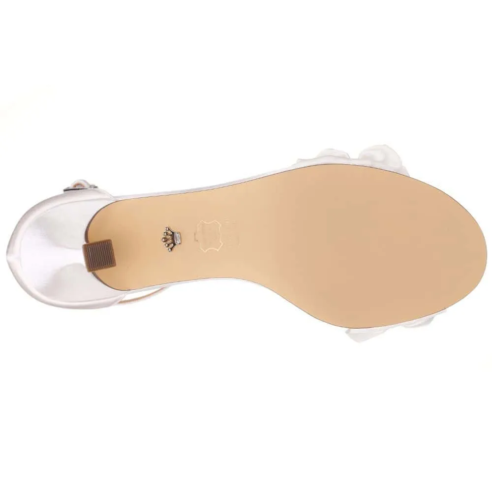 Lisa Heel in Ivory Satin
