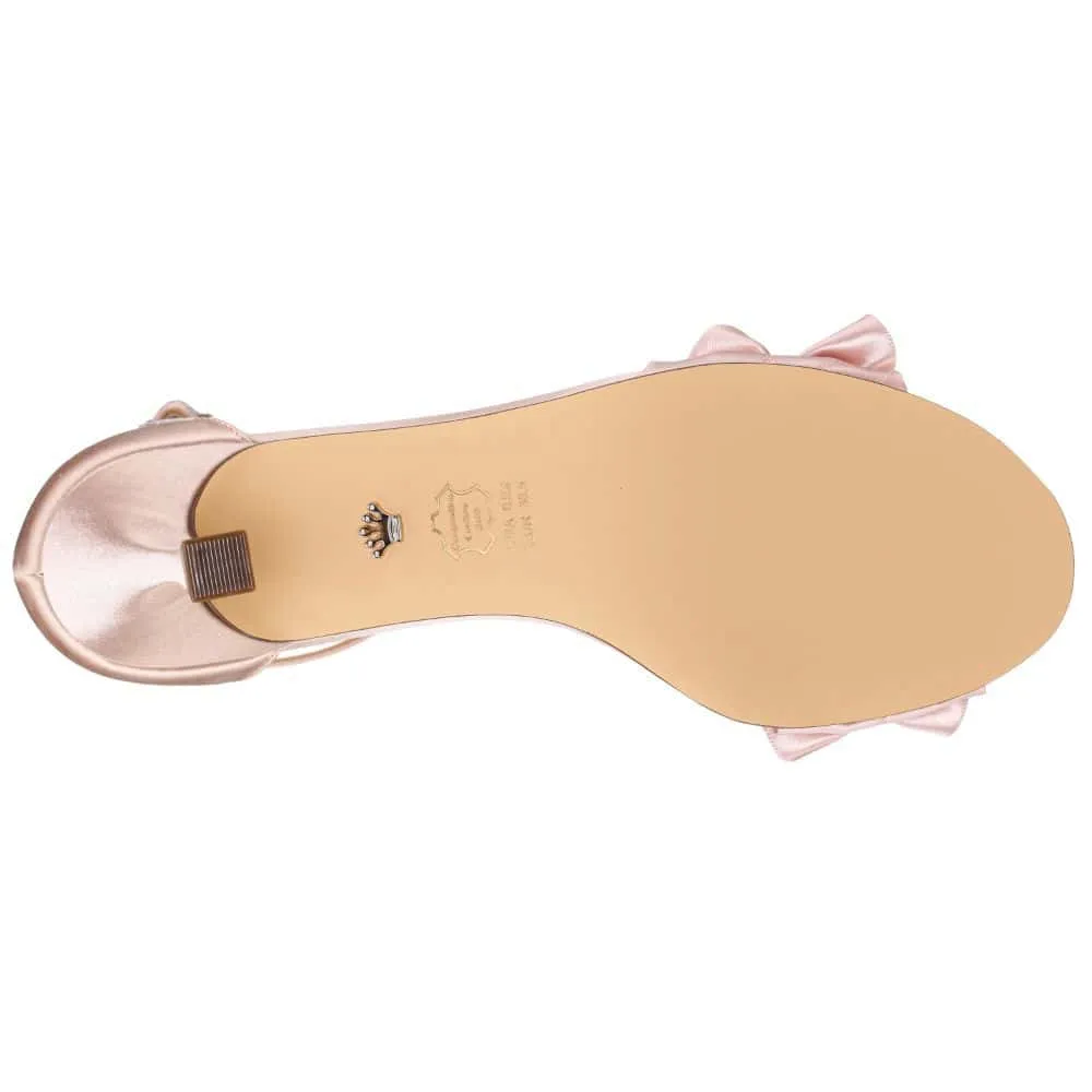 Lisa Heel in Pearl Rose Satin