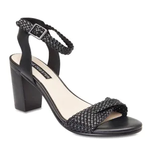 London Heel in Black Leather