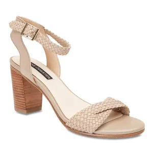 London Heel in Nude Leather