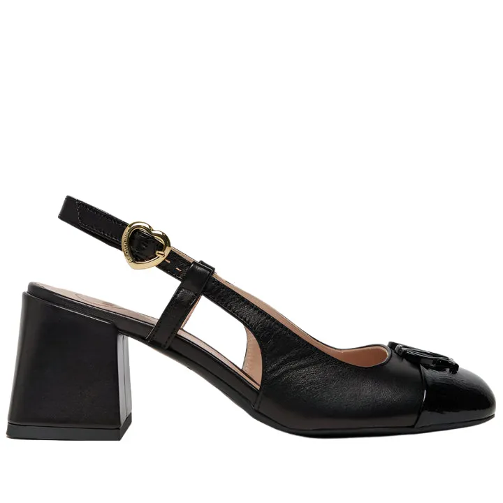 LOVE MOSCHINO BLACK PUMPS HEELS