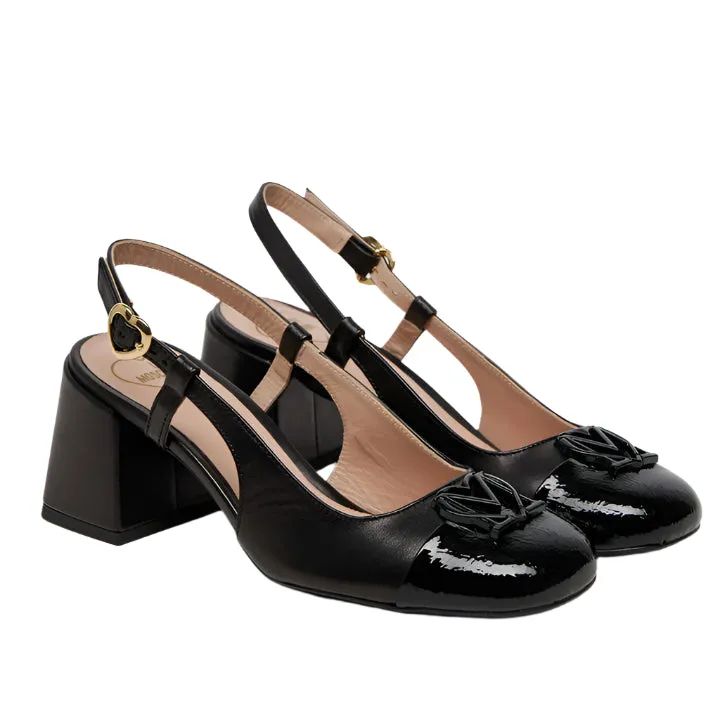 LOVE MOSCHINO BLACK PUMPS HEELS