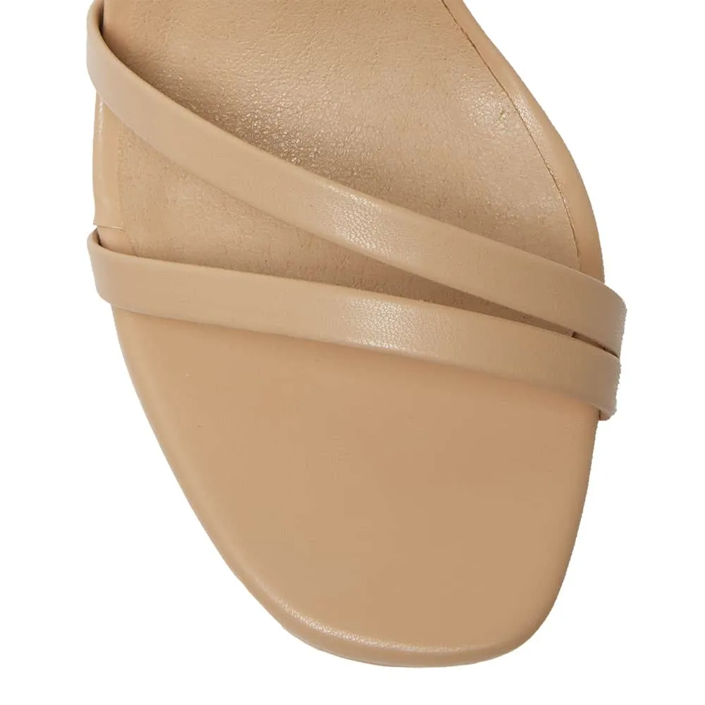 Lulu Heel in Nude Smooth